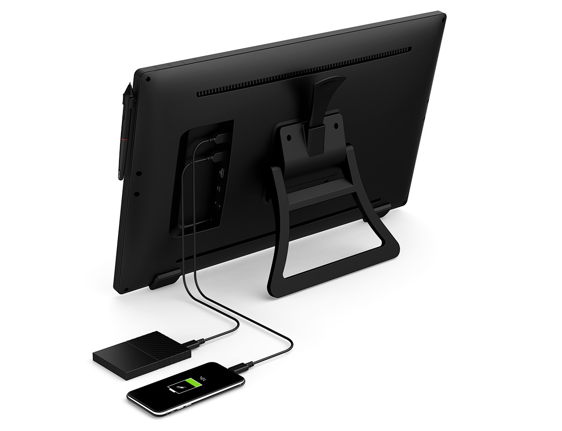 tablette graphique dessin avec écran XP-Pen Artist 24 Pro équipé d’un hub USB