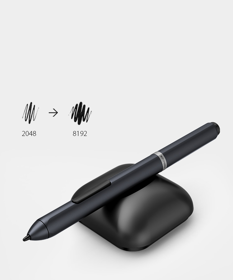 XP-Pen Deco 01 tablette graphique avec 8192 niveaux de sensibilité à la pression