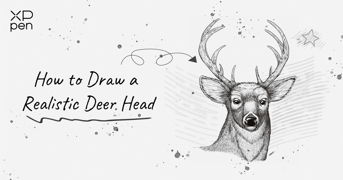 draw-deer-head