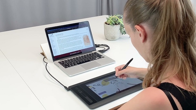 XP-PEN Deco Fun S Tablette Graphique à Stylet Passif 8192 Niveaux avec  Inclinaison à 60° Tablette à Dessin 6x4 Pouces pour Déssiner Apprendre à  Distance ou Jouer OSU - Pomme Vert