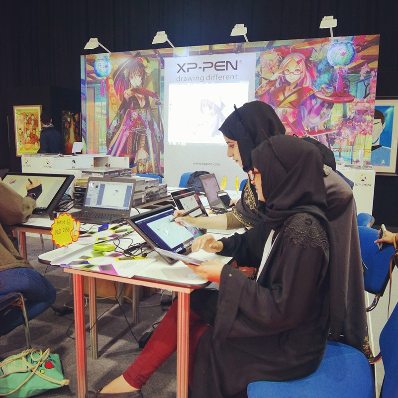 XPPen à MEFCC - l’exposition des bandes dessinées au Moyen-Orient