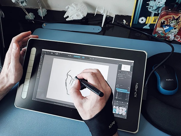 XPPen Artist 12 (2nd gen) tablette graphique avec écran pour dessin tatouage