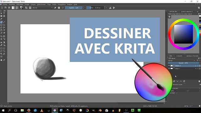 dessiner avec logiciel krita