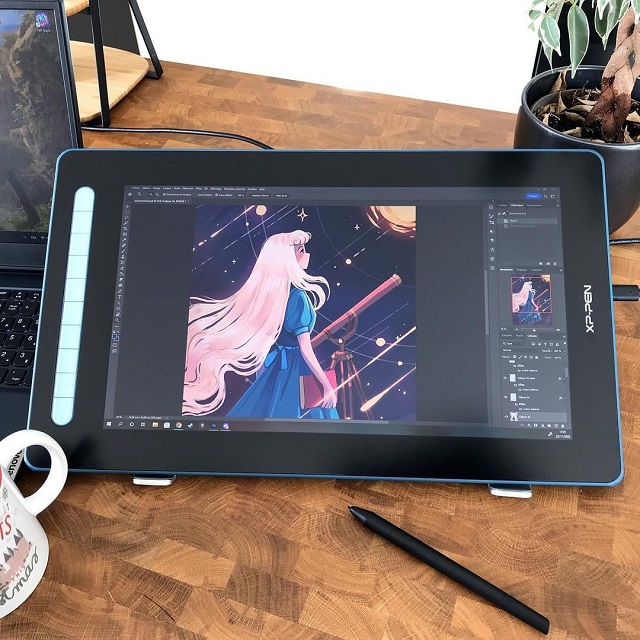 XPPen Artist 16 (2nd Gen) tablette graphique avec écran pour dessin numérique sur paint tool SAI