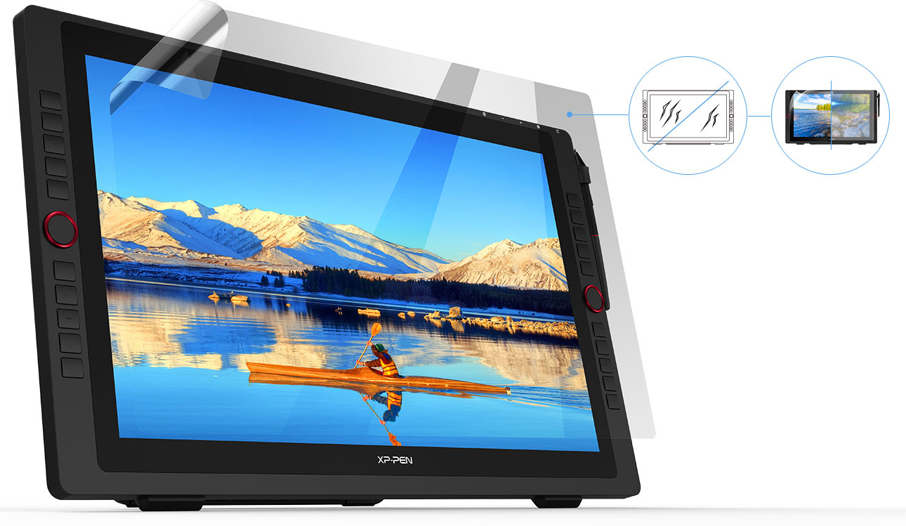  tablette graphique écran XP-Pen Artist 22R Pro avec un film protecteur 