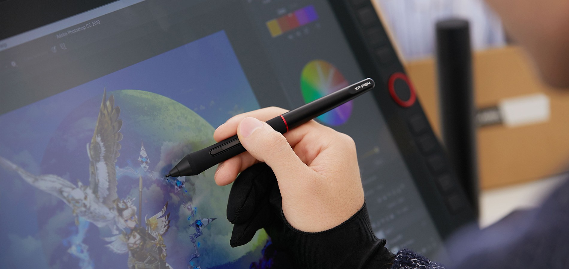  écrire et dessin avec tablette graphique écran XP-Pen Artist 22R Pro 