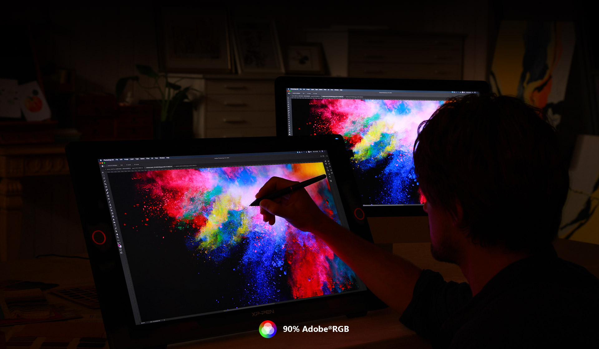 créativité en dessinant, concevant et créant sur  écran XP-Pen Artist 24 Pro