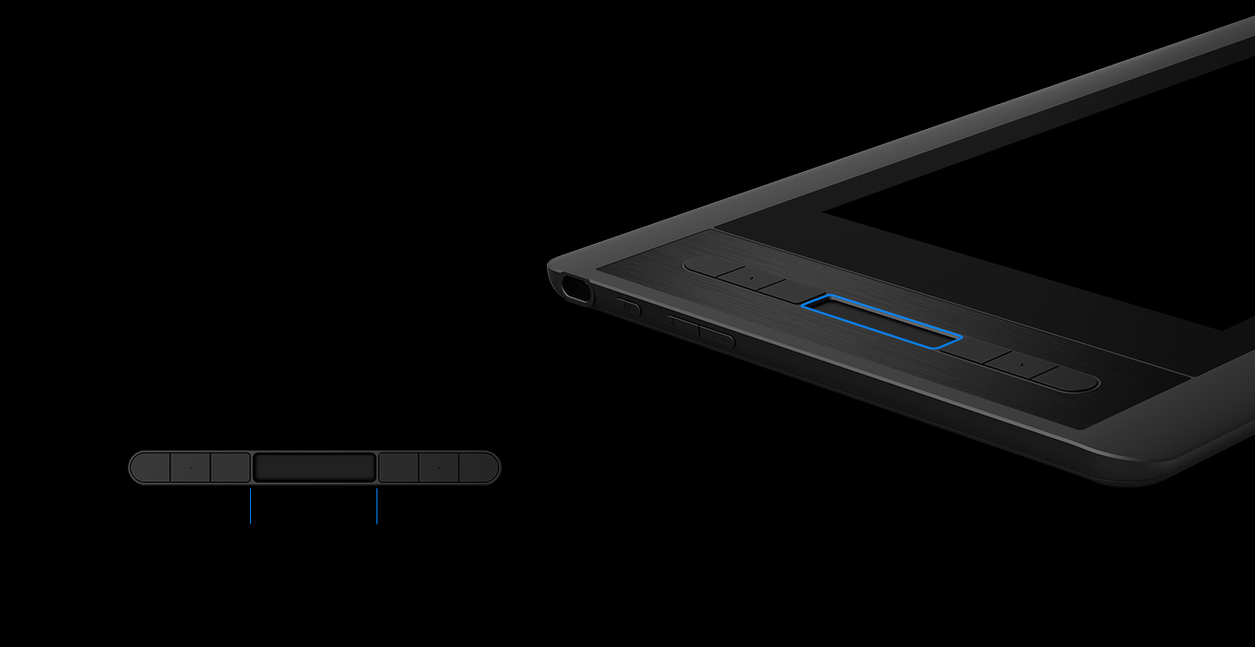 XP-Pen Artist 12 Tablette écran Avec une barre tactile et 6 touches de raccourci