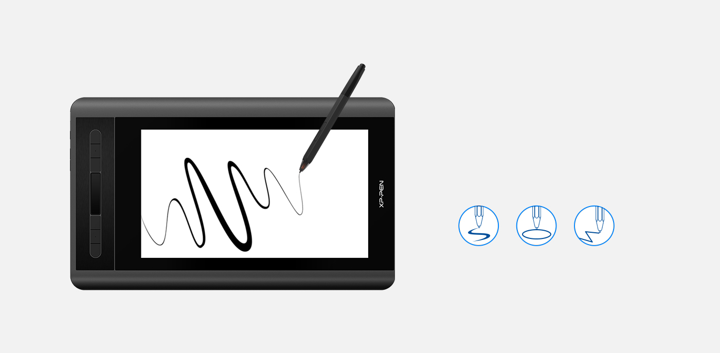 XP-Pen Artist 12 tablette écran avec 8192 niveaux de sensibilité à la pression