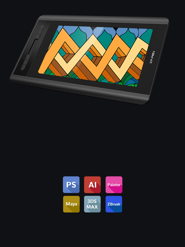 XP-Pen Artist 12 tablette Compatible avec Windows Mac OS et logiciels de dessin
