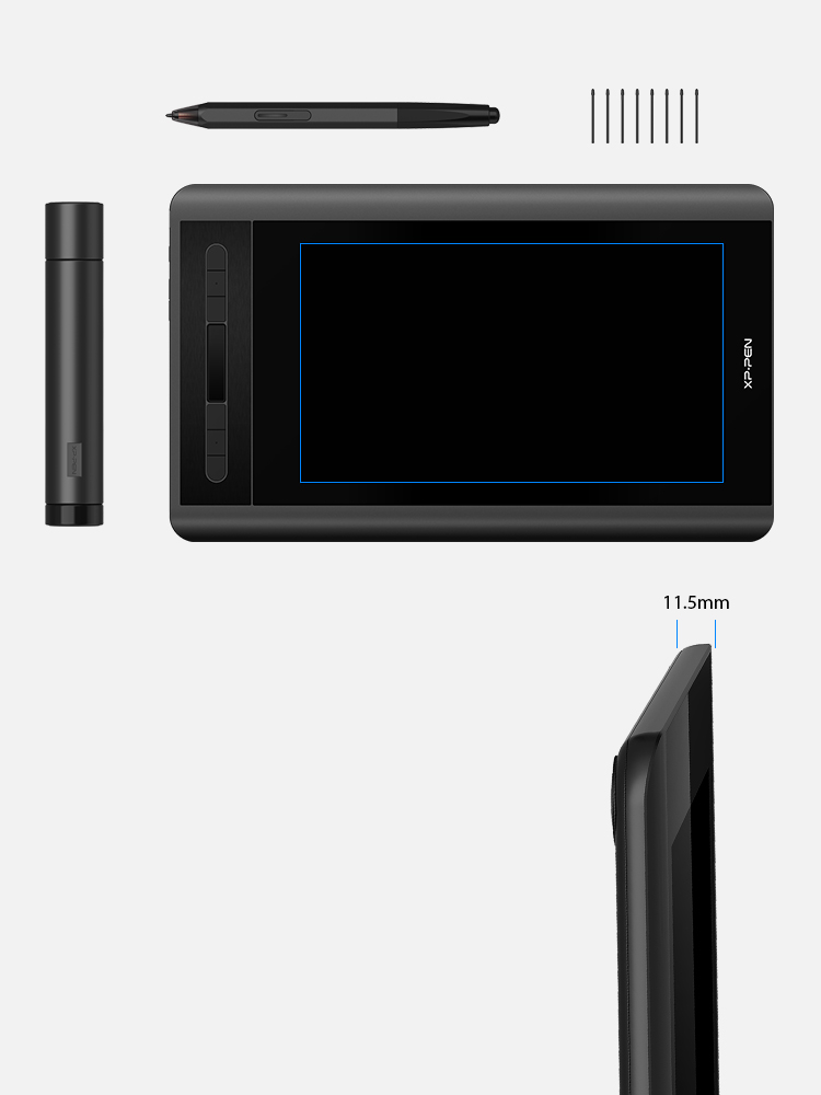 XP-Pen Artist 12 Tablette Graphique portable avec écran de 11,6 pouces