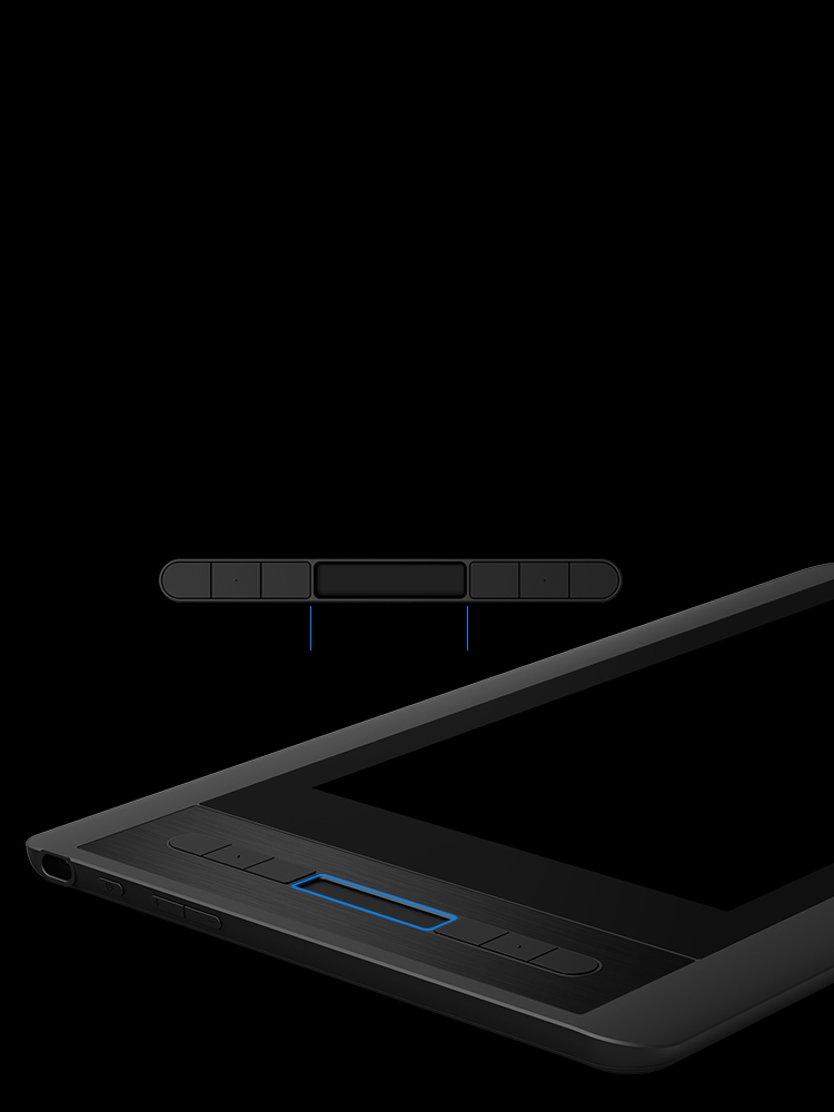XP-Pen Artist 12 Tablette écran Avec une barre tactile et 6 touches de raccourci