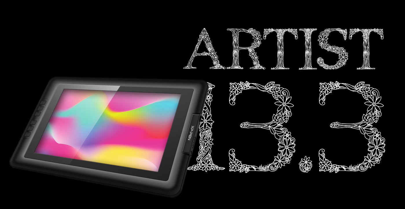 XP-Pen Artist 13.3 V2 tablette avec écran de 13,3 pouces et résolution 1920x1080