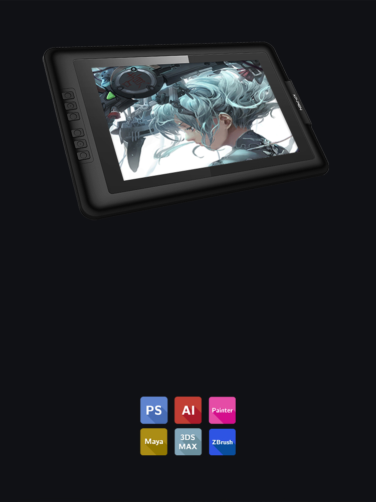 XP-Pen Artist 13.3 V2 tablette Compatible avec Windows Mac OS et applications de dessin