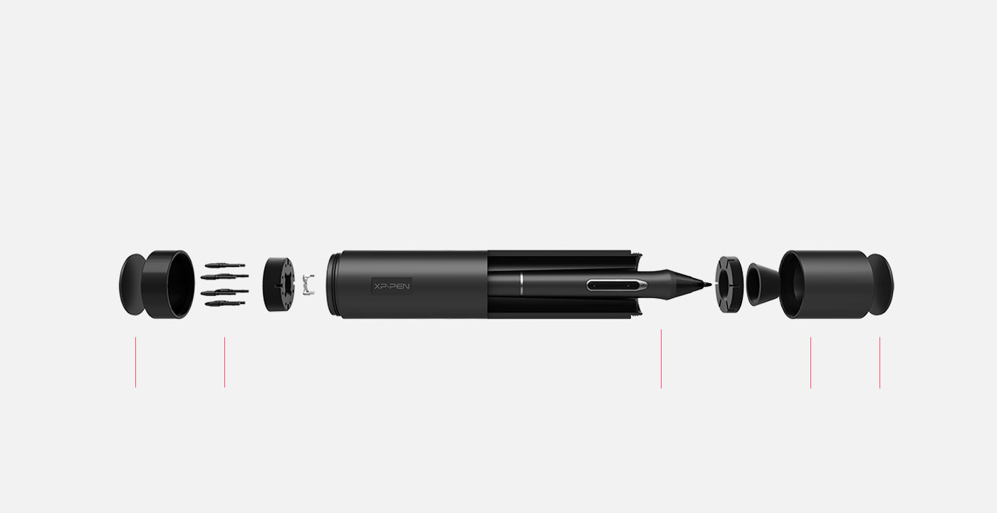 XP-Pen Artist 22E Pro tablette dessin avec porte-stylo multifonctionel protège