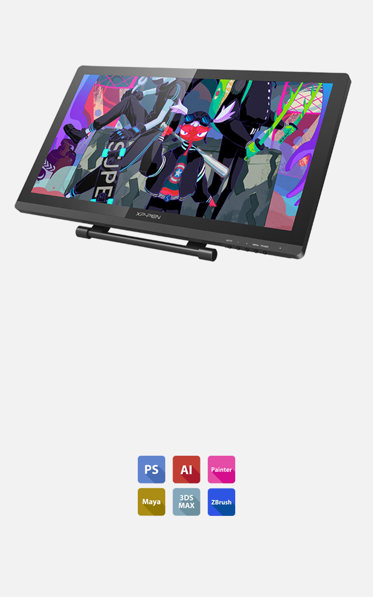 XP-Pen Artist 22 Pro tablette Compatible avec Windows Mac OS et logiciels de dessin