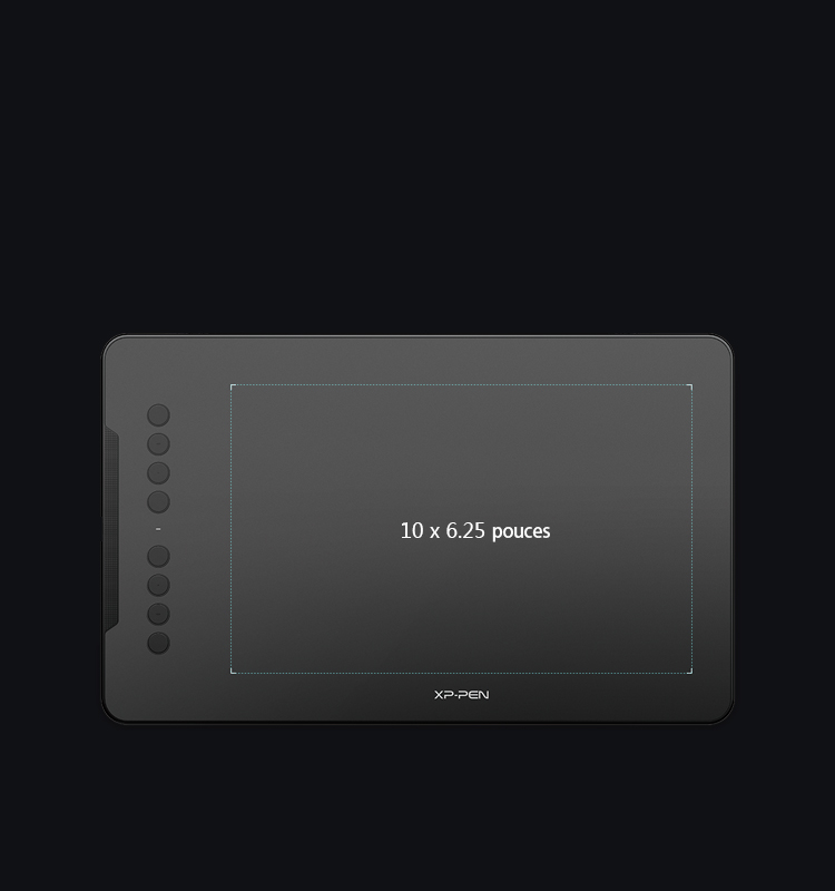 XP-Pen Deco 01 tablette Graphique avec Surface active de 10x6.25 pouces