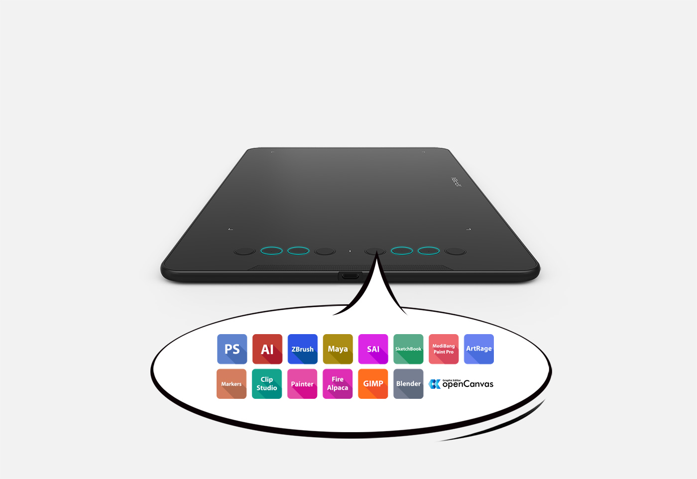 XP-Pen Deco 01 V2 tablette pour dessiner sur pc avec huit boutons personnalisables