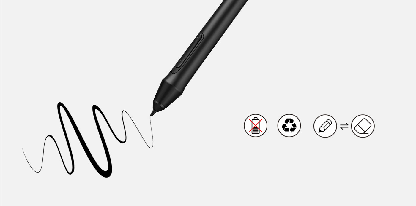 XP-Pen Deco 03 tablette Graphique sans fil avec 8192 niveaux de sensibilité à la pression