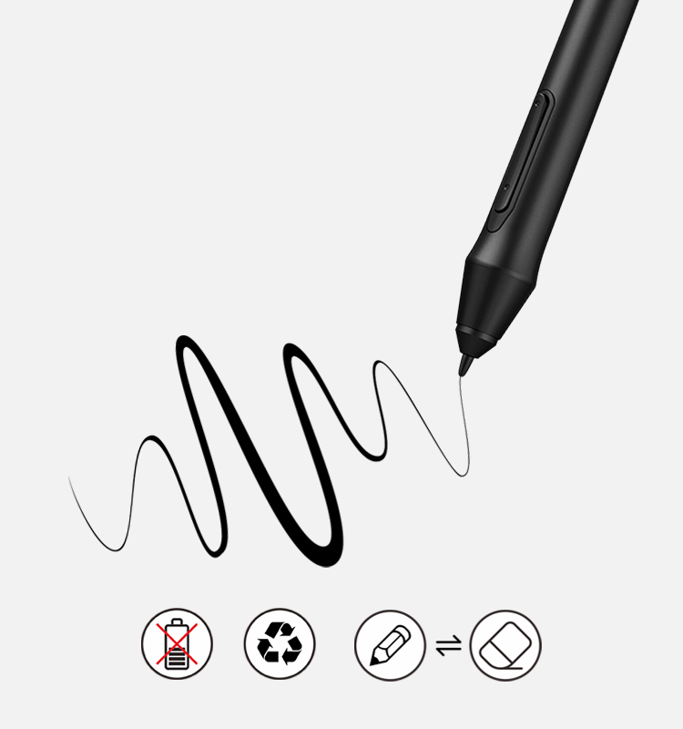 XP-Pen Deco 03 tablette Graphique sans fil avec 8192 niveaux de sensibilité à la pression