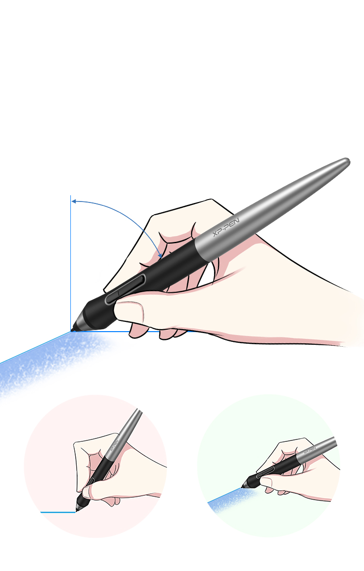 Stylet PA1 Support fonction d'inclinaison jusqu'à 60 degrés