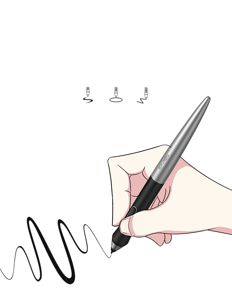 Stylet PA1 Avec jusqu'à 8192 niveaux de sensibilité à la pression