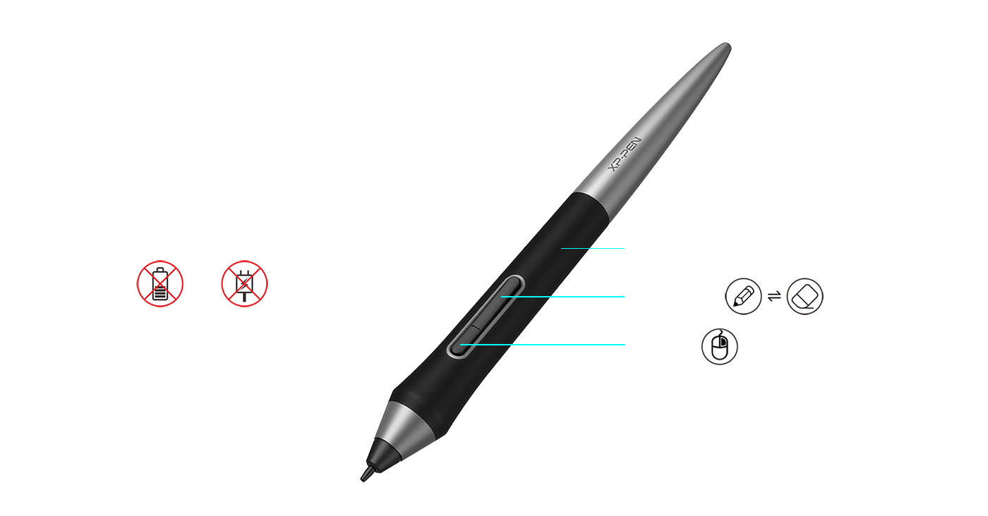 stylet PA1 fonctionne sans pile