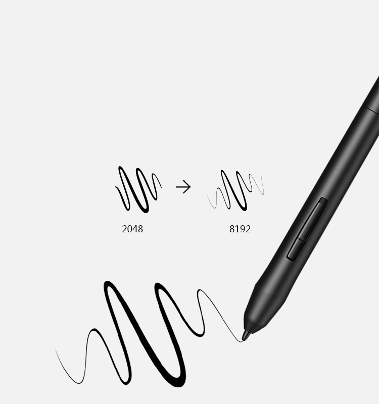 XP-Pen Star G430S Dessin tablette graphique avec 8192 niveaux de sensibilité à la pression