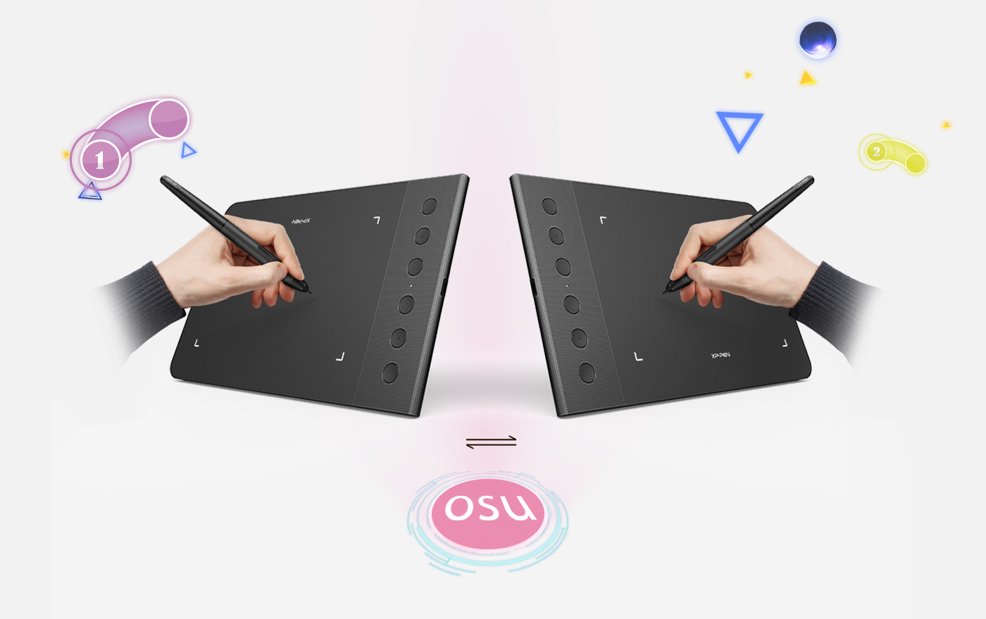 Disponible pour les deux mains avec Tablette pour dessiner sur ordinateur XP-Pen Star G640S