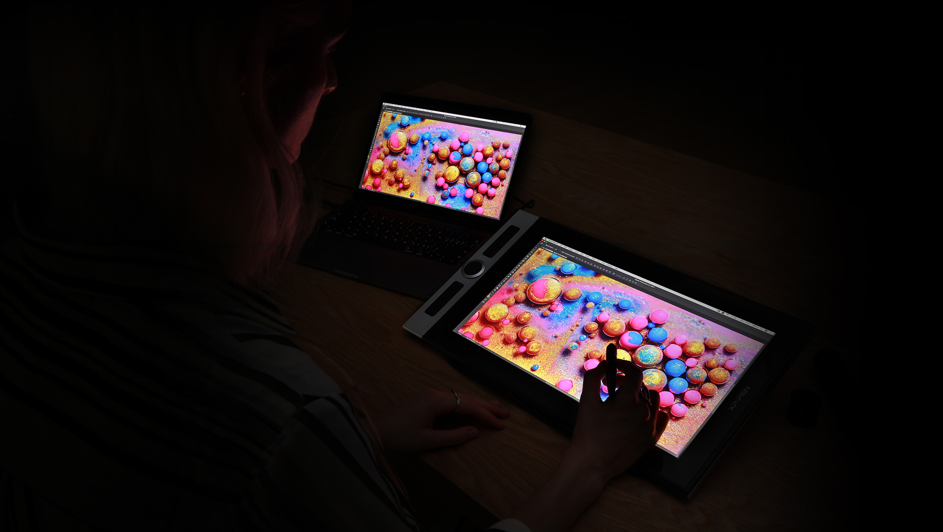 gamme de couleurs d’affichage 92 % Adobe® RGB de écran XP-Pen Innovator 16