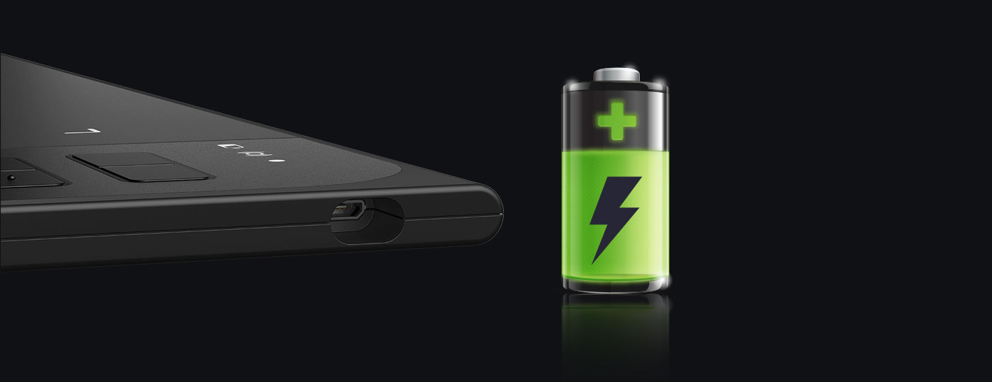 Batterie au lithium interne dans la Tablette Graphique Star 06 Rechargement rapide